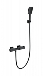 Смеситель для душа с термостатом WONZON & WOGHAND, Черный матовый (WW-B2025-A-MB)