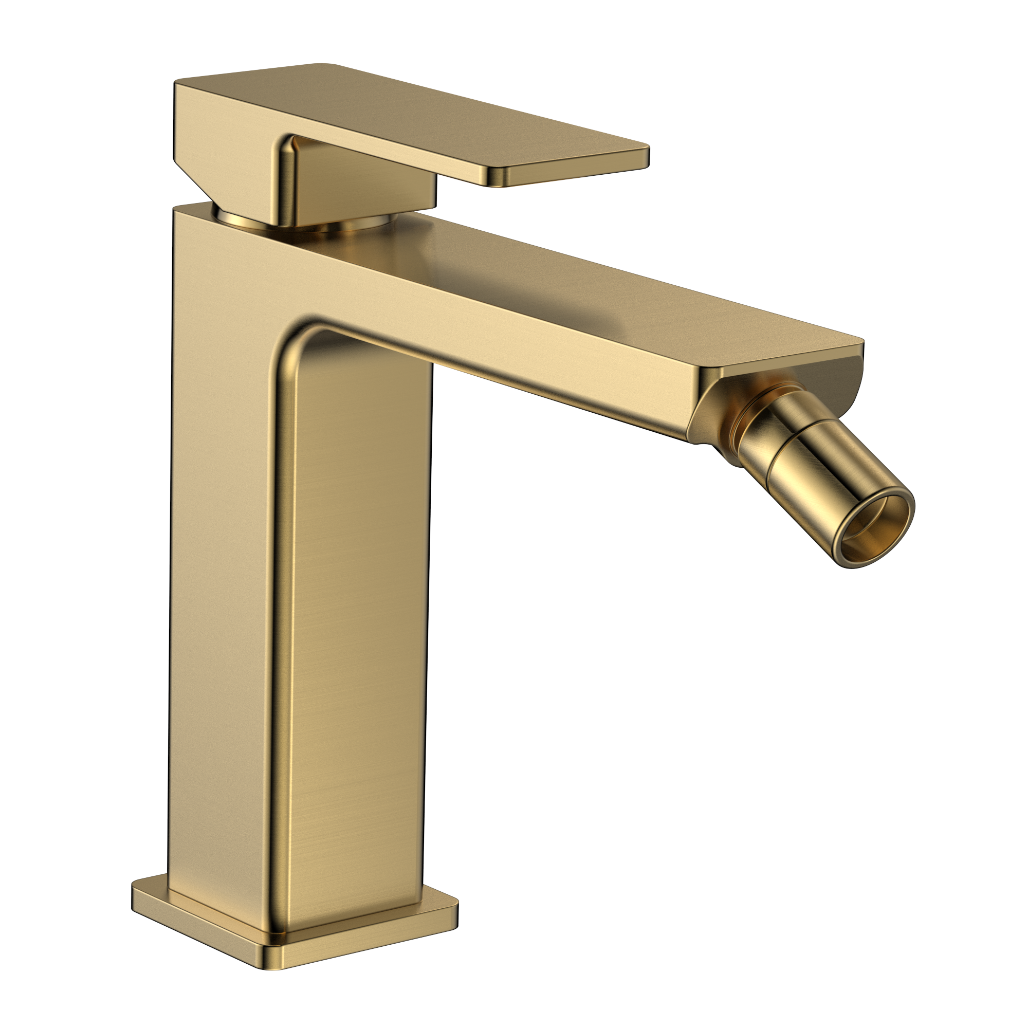 AQM6816BG Savona Смеситель для биде, гладкий, подводка ½, золото шлифованное