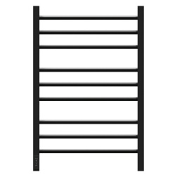 Полотенцесушитель электрический Point Веста PN70758B П9 500x800, диммер слева, черный
