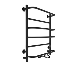 Полотенцесушитель Europe Lux б/п (electro) 60/50 (таймер, скр.монтаж, унив.подкл.R/L, Черный муар) I