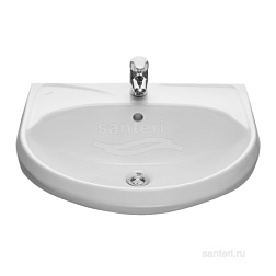Умывальник Вест с переливом белый