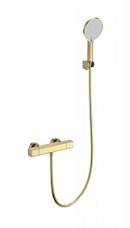 Смеситель для душа с термостатом WONZON & WOGHAND, Брашированное золото (WW-B2016-A-BG)