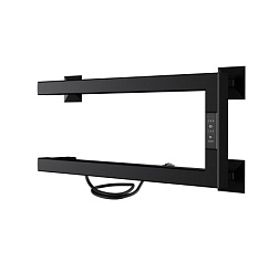 Полотенцесушитель Nix (electro) 20/50 (таймер, скрытый провод слева, Черный муар) INDIGO