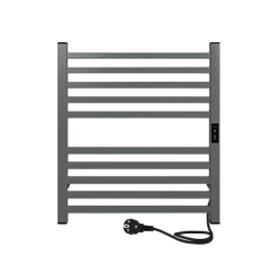 Полотенцесушитель Attic (electro) 60/50 (таймер, скр.монтаж, унив.подкл.R/L, Magnetic Grey) INDIGO