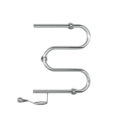 Полотенцесушитель M б/п (electro) 60/50 (кнопка, прям.провод справа, Полиров.) INDIGO