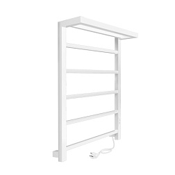 Полотенцесушитель Forma (electro) 80/50 (таймер, скр.монтаж, унив.подкл.R/L, Белый матовый) INDIGO