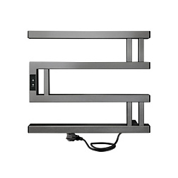 Полотенцесушитель Muza (electro) 40/50 (таймер, скрытый провод справа, Graphite Metallic) INDIGO