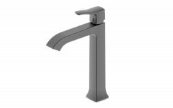 Смеситель для раковины высокий Wonzon & Woghand, Темный графит (WW-88019072-BGM)