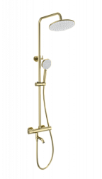 Душевая система с термостатом WONZON & WOGHAND, Брашированное золото (WW-B3047-A1-BG)