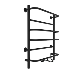 Полотенцесушитель Europe б/п (electro) 60/50 (скр.монтаж, унив.подкл.R/L, Черный муар) INDIGO
