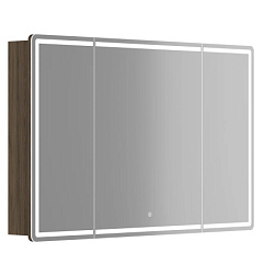 Зеркальный шкаф для ванной комнаты SANCOS Mirror 1190x150х740 мм, с LED подсветкой, цвет дуб чарльст