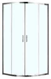 AZ-ND2142 MILTON Душевое ограждение 1000*1000*2000, БЕЗ ПОДДОНА, полукругл., стекло 6 мм, покрытие п
