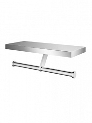 Двойной держатель для туалетной бумаги с полкой WONZON & WOGHAND, Хром (WW-V3802-CR)