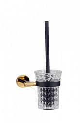 Туалетный ершик в комплекте WONZON & WOGHAND, Черный/Золото (WW-9229)