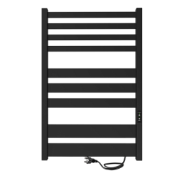 Полотенцесушитель Atlas (electro) 80/50 (таймер, скр.монтаж, унив.подкл.R/L, Черный муар) INDIGO
