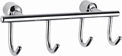 Вешалка с 4 крючками для ванной WONZON & WOGHAND, Хром (WW-9382-4)