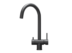 Смеситель для кухни GRANULA (7104, ЧЕРНЫЙ МАТОВЫЙ)