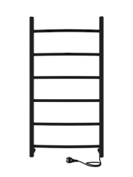 Полотенцесушитель Arc б/п (electro) 70/30 (скр.монтаж, унив.подкл.R/L, Черный муар) INDIGO