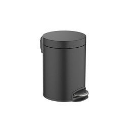 AQ4991MB корзина для мусора с педалью, 5л, матовый черный
