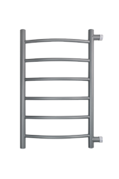 Полотенцесушитель Arc б/п (н.р.1") 70/30 м/о 60 бок.подкл. (к-2, Magnetic Grey) INDIGO