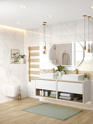 Зеркало LED 090 design 100x60 с подсветкой с антизапотеванием овальное
