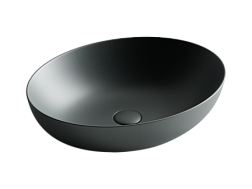 Умывальник чаша накладная овальная (цвет Темный Антрацит Матовый)  Element 520*395*130мм