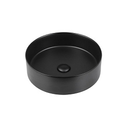 Раковина керамическая Vincea VBS-216MB, 394*394*115, накладная, цвет матовый черный, , , шт
