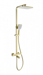Душевая система с термостатом WONZON & WOGHAND, Брашированное золото (WW-B3026-T1-BG)