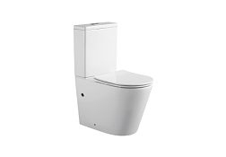 AQ2904-00 ВЕГА Унитаз напольный безободковый с бачком 630*390*825мм, горизонтальный выпуск, тонкое с