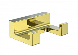 Двойной крючок для ванной WONZON & WOGHAND, Глянцевое золото (WW-9125-LG)