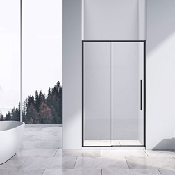 Душевая дверь Slim-N VDS-4SN110CLB, 1100, черный, стекло прозрачное, , шт