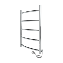 Полотенцесушитель Arc Lux б/п (electro) 80/40 (таймер, скр.монтаж, унив.подкл.R/L, Полиров.) INDIGO