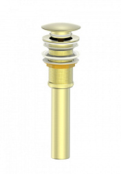 Донный клапан для раковины WONZON & WOGHAND, Брашированное золото (WW-88SS04-BG)