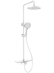 AQM 8002W Душевая система для душа со смесителем,  Белый