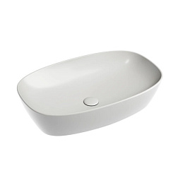Умывальник чаша накладная овальная (цвет Серый Матовый) Element 600*380*138мм