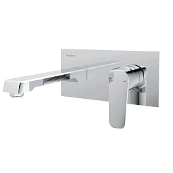 Настенный смеситель для раковины Quarsar, хром