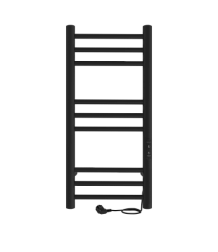 Полотенцесушитель Line Trinity (electro) 70/30 (таймер, скр.монтаж, унив.подкл.R/L, Черный муар) IND