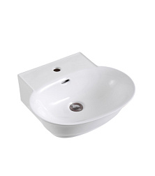 AQ5040-00 КЛАССИК раковина подвесная 505*405*155. Может устанавливаться на мебель