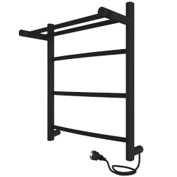 Полотенцесушитель Arc с/п (electro) 50/40 (скр.монтаж, унив.подкл.R/L, Черный муар) INDIGO
