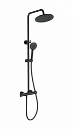 Душевая система с термостатом WONZON & WOGHAND, Черный матовый (WW-B3047-A-MB)