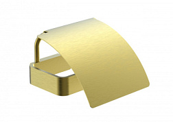 Держатель для туалетной бумаги с крышкой WONZON & WOGHAND, Брашированное золото (WW-8326-BG)