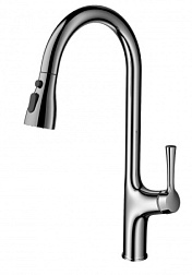 Смеситель для кухни с выдвижным изливом WONZON & WOGHAND, Хром (WW-AE54123-CR)